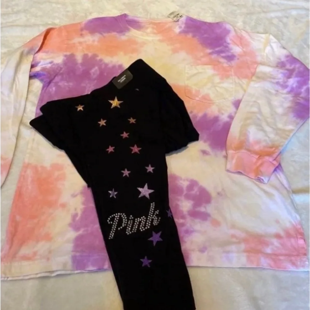 NWT VS PINK LARGE BLING/ TIE DYE SET - Picture 4 of 8